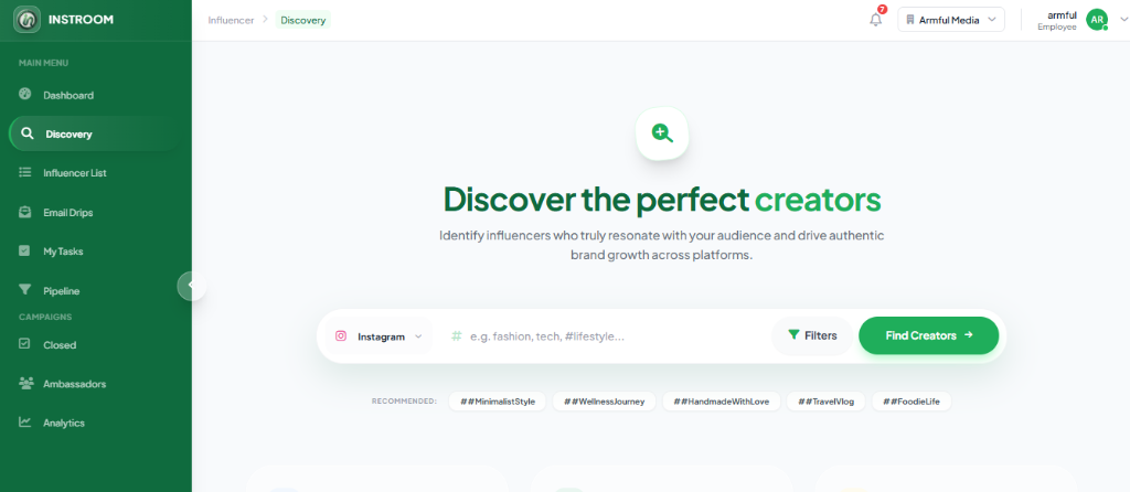 Instroom Discovery Engine